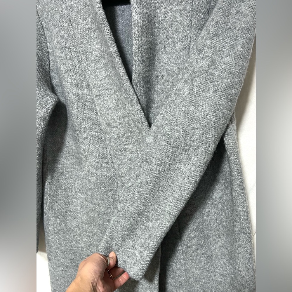 Ann Taylor Long Snap Front Thick Knit Cardigan Sweater Coat Outdoor Cozy Winter - Picture 6 of 10